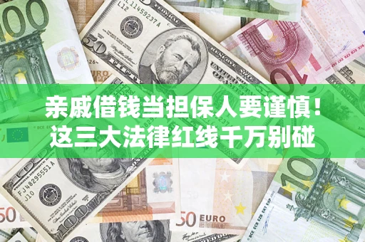 北京亲戚借钱当担保人要谨慎！这三大法律红线千万别碰
