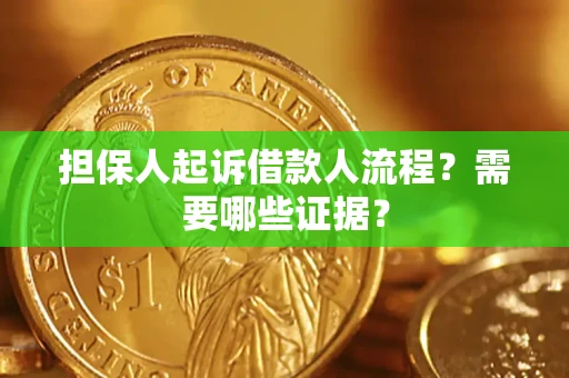 北京担保人起诉借款人流程?需要哪些证据? 北京担保人起诉借款人流程?需要哪些证据?